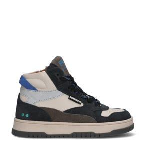 Billie Baas leren sneakers donkerblauw