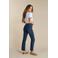 Red Button high waist straight leg jeans dark blue denim