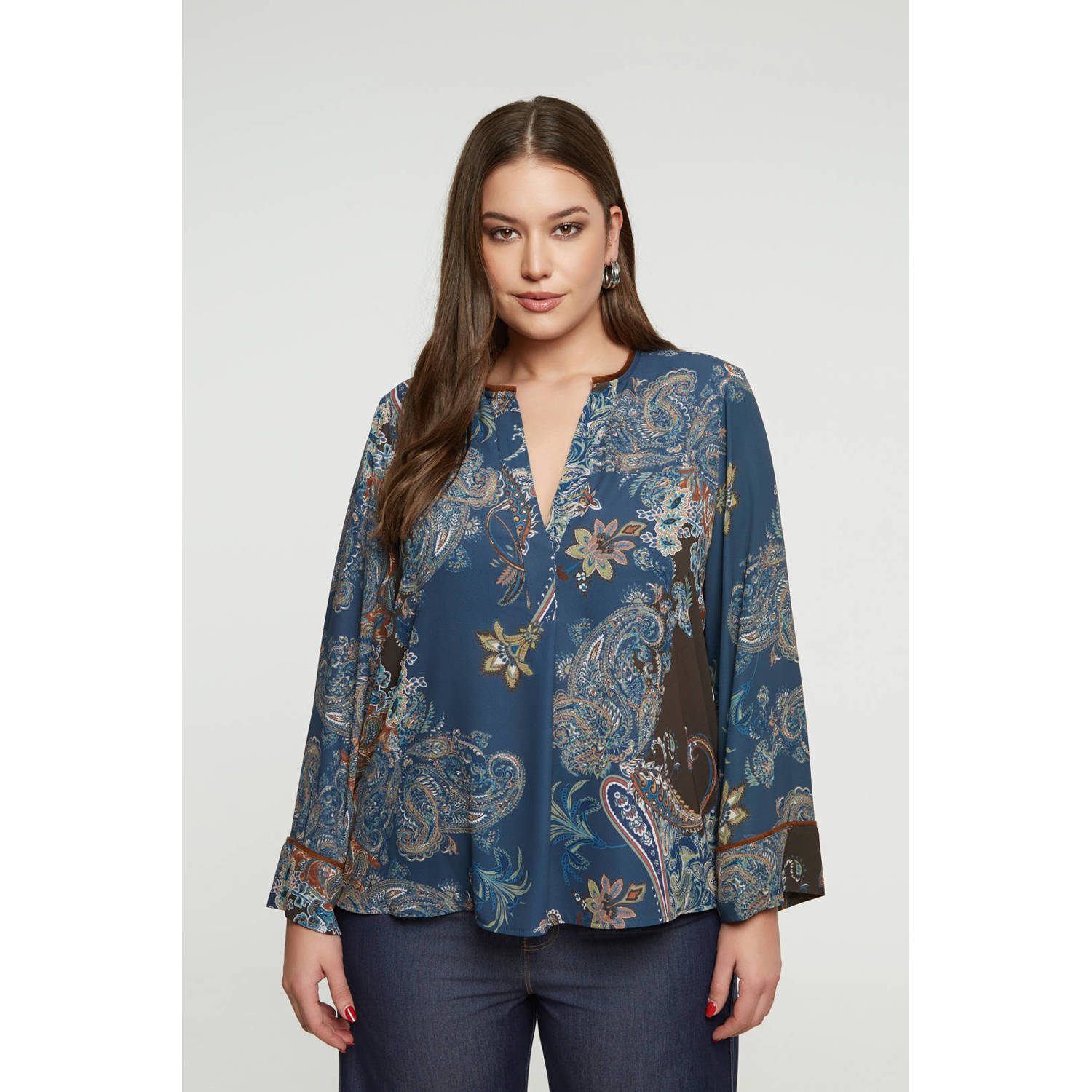 Mat Fashion top blauw