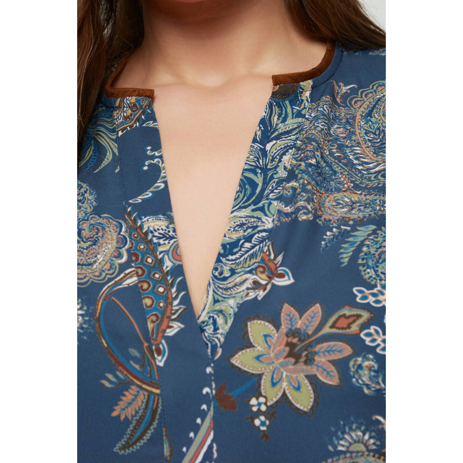 Mat Fashion top blauw