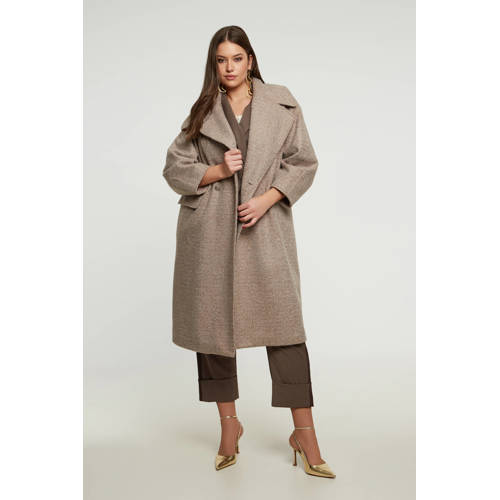 Mat Fashion manteljas taupe afbeelding