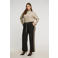 Mat Fashion flared regular waist broek zwart
