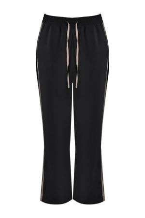 flared regular waist broek zwart