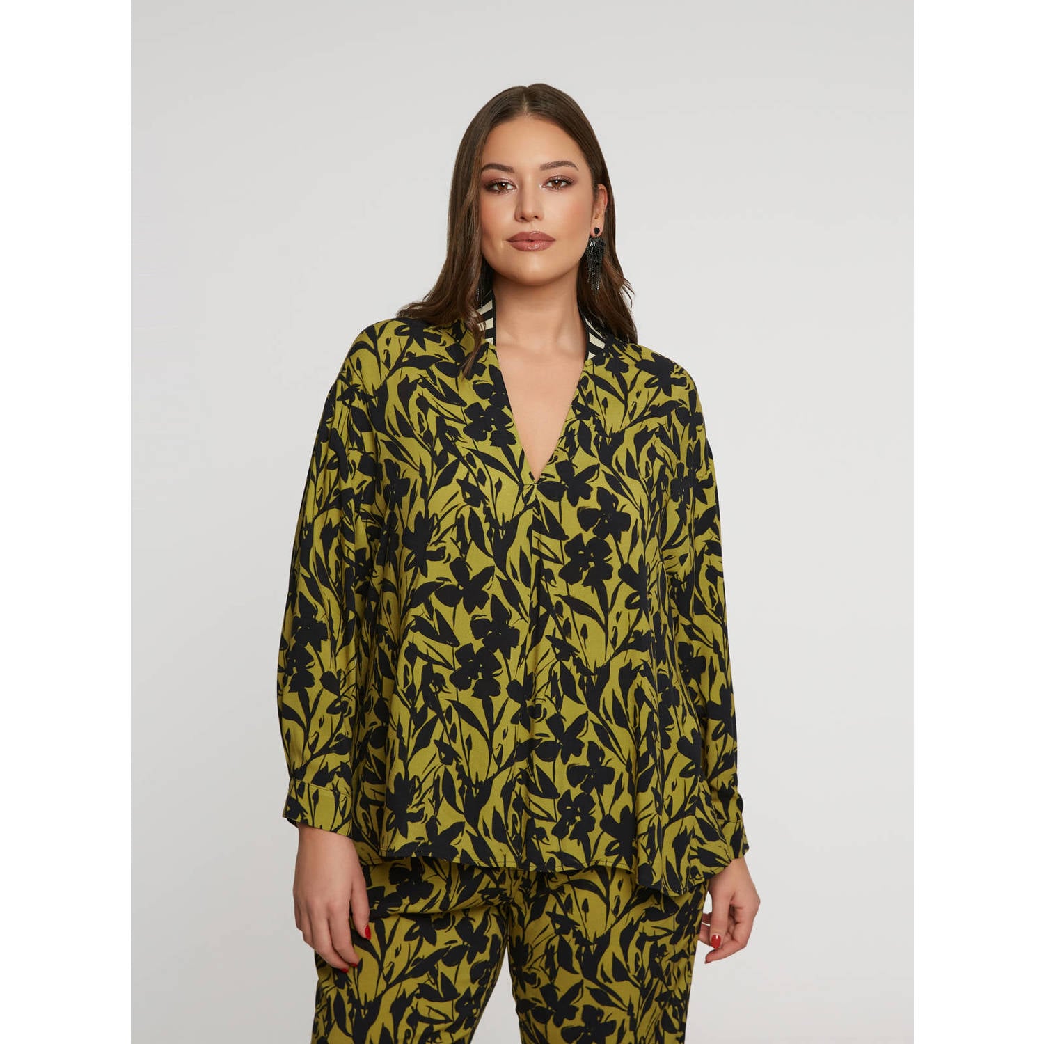 Mat Fashion top geel