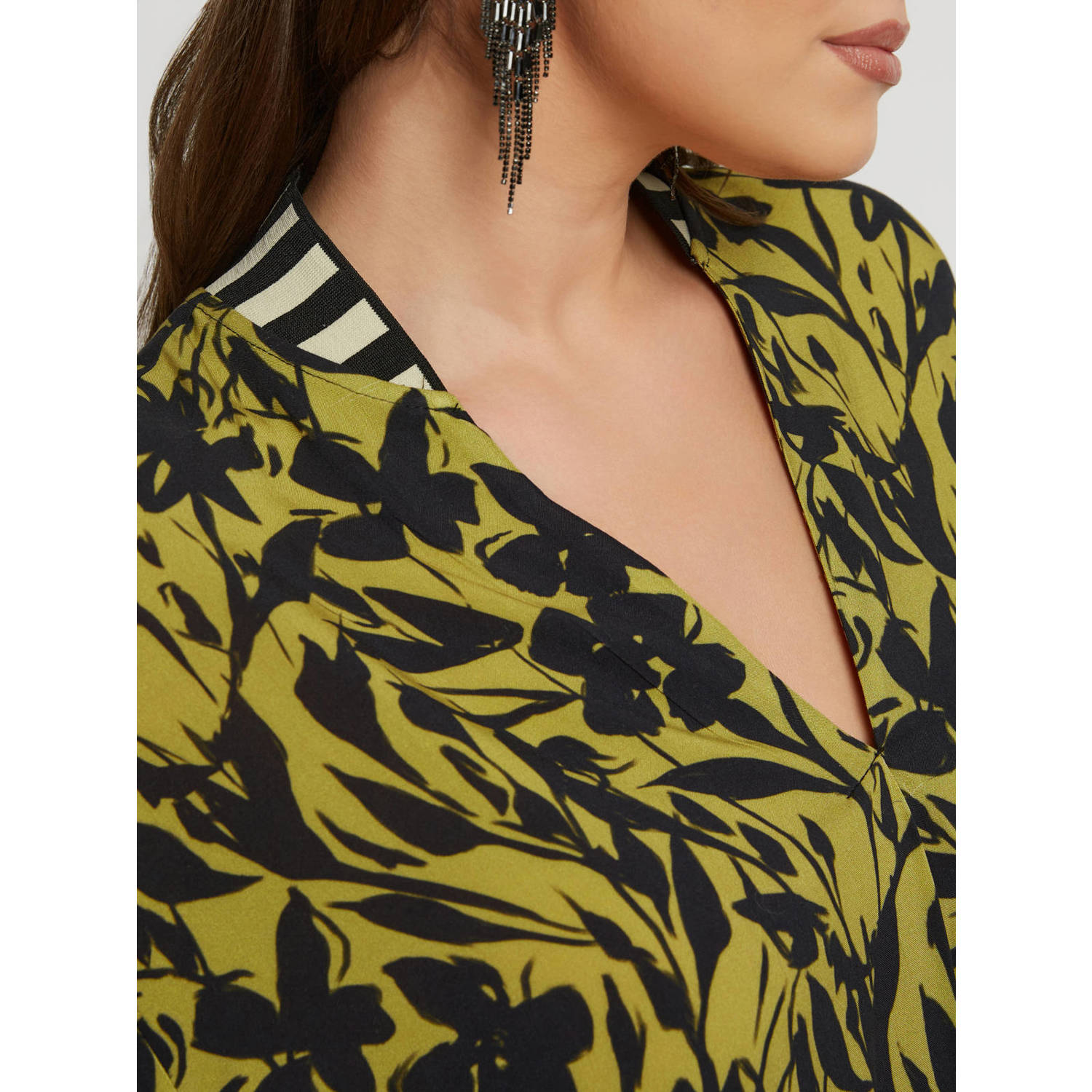 Mat Fashion top geel