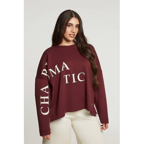 Mat Fashion sweater donkerrood afbeelding