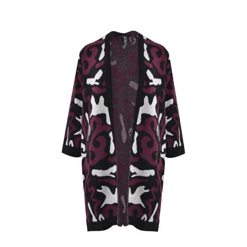 Mat Fashion gebreid vest donkerrood afbeelding