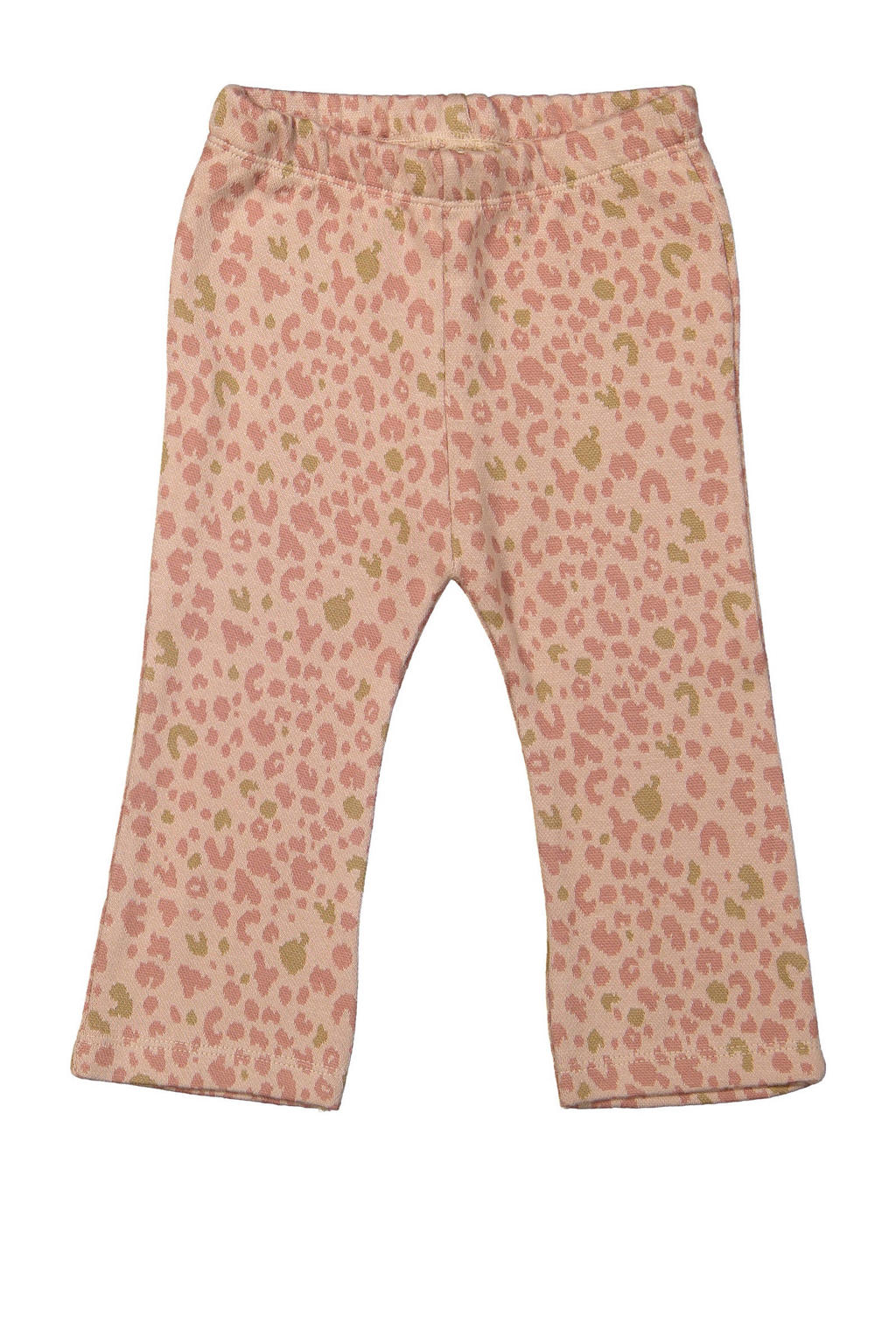 Roze meisjes Riffle Amsterdam regular casual broek van katoen met elastische tailleband