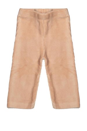 corduroy flared casual broek roze