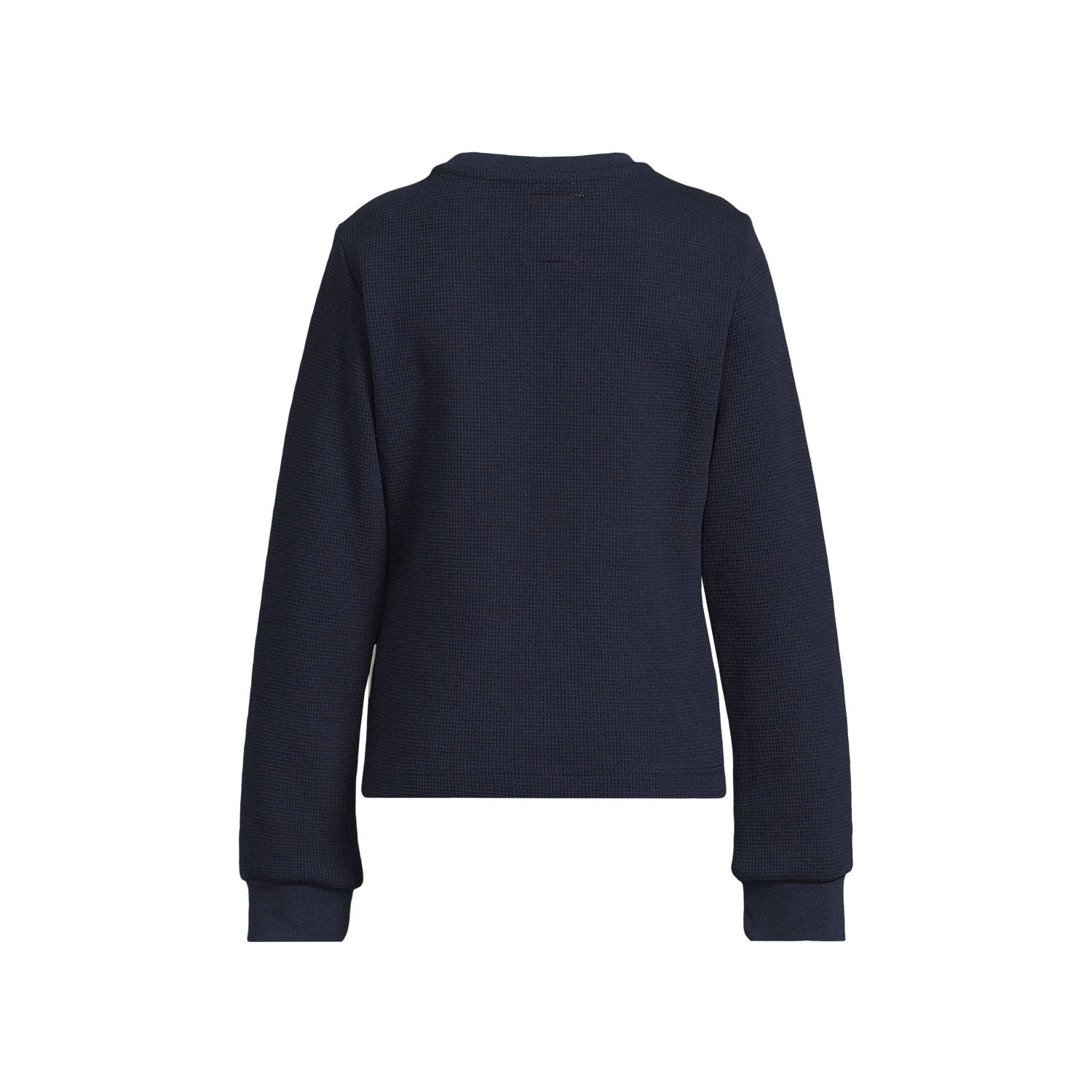 Me & My Monkey waffle longsleeve Isabella donkerblauw