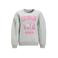 Me & My Monkey sweater Emma met printopdruk grijs melange