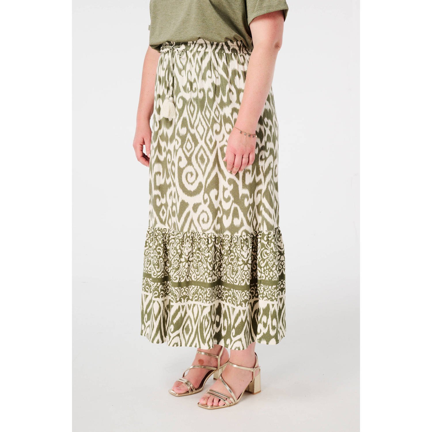 MS Mode maxi rok kaki