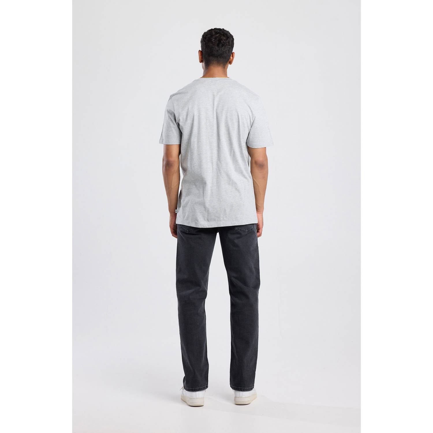 America Today regular T-shirt grijs