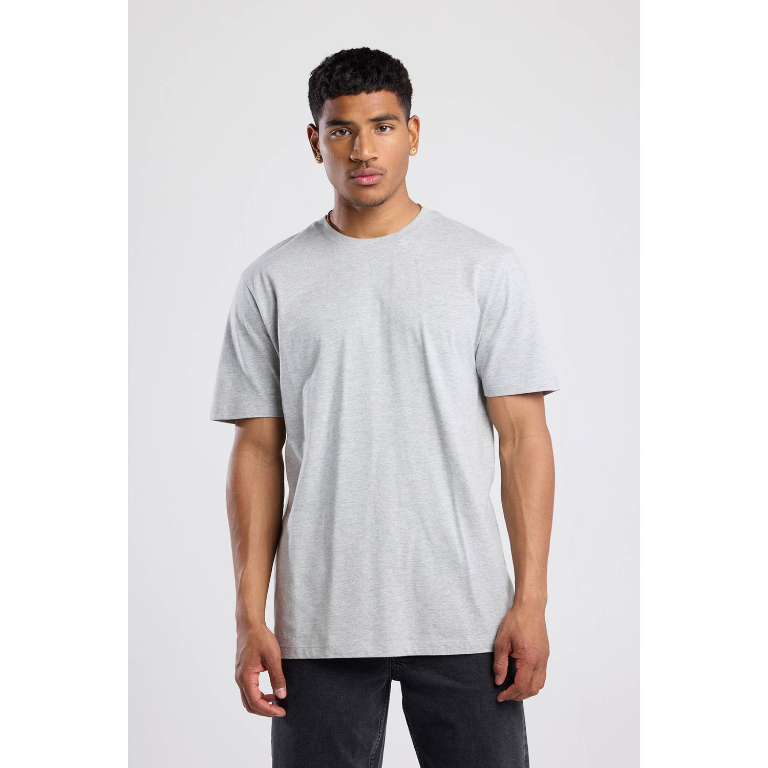America Today regular T-shirt grijs