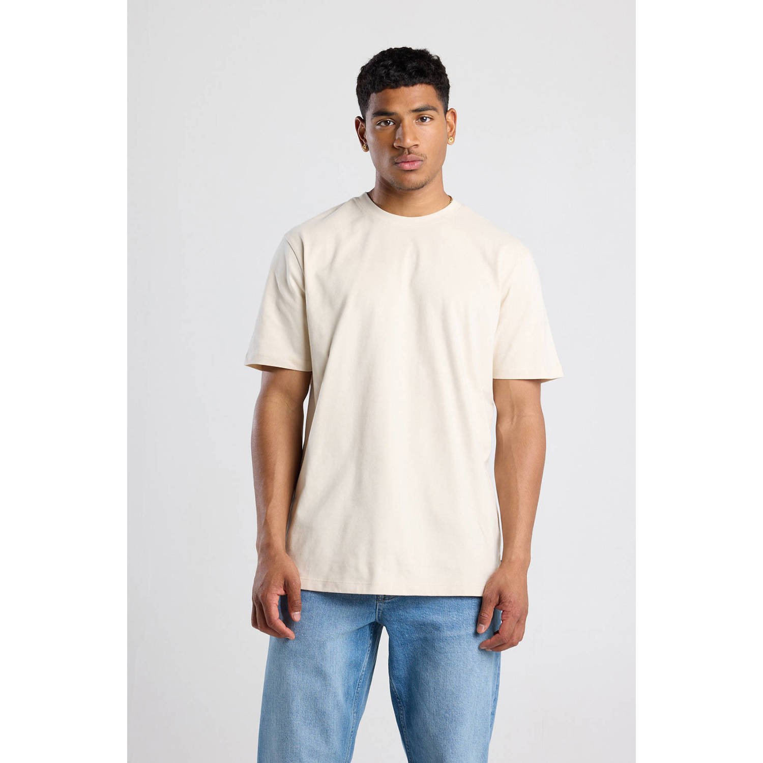 America Today regular T-shirt beige