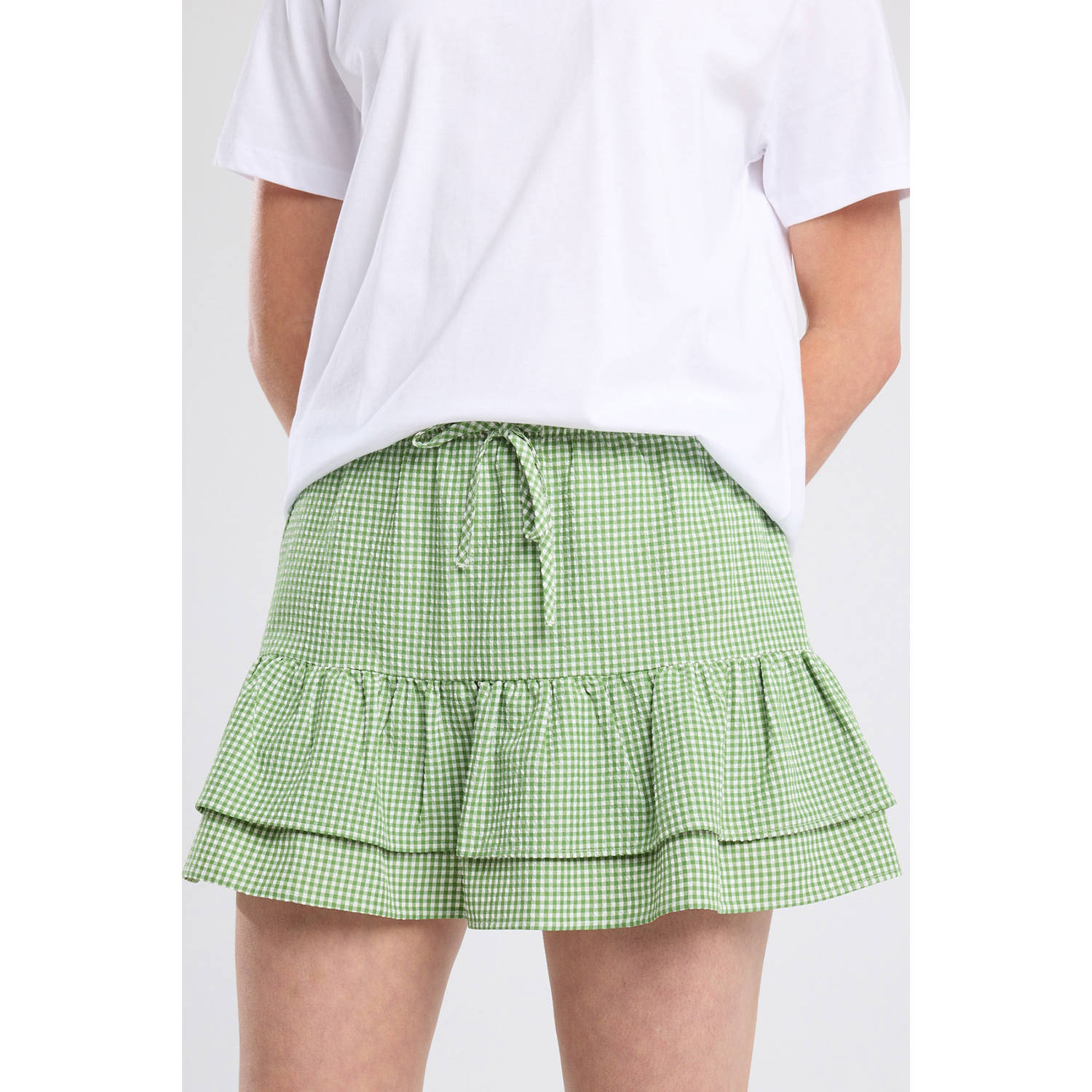 America Today mini rok lichtgroen