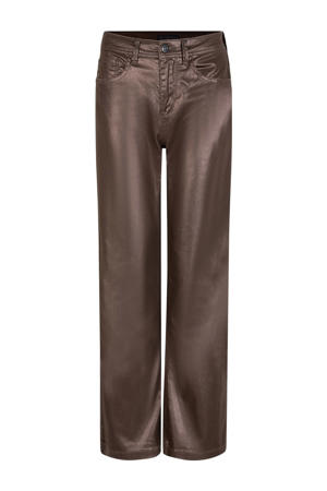 high waist wide leg jeans bruin