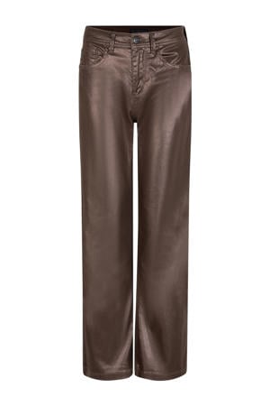high waist wide leg jeans bruin