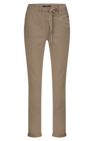 tapered high waist broek bruin