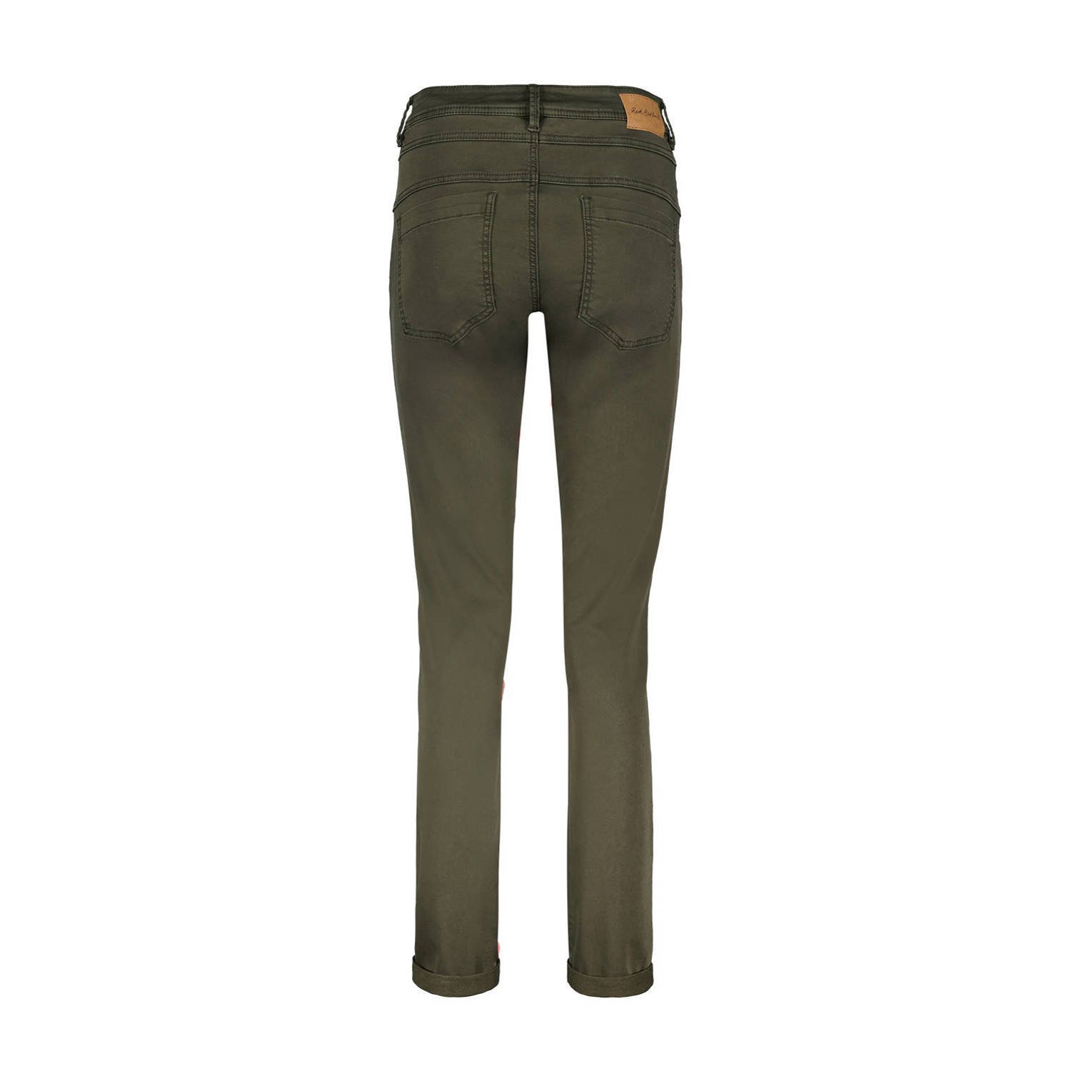 Red Button high waist skinny jeans donkergroen
