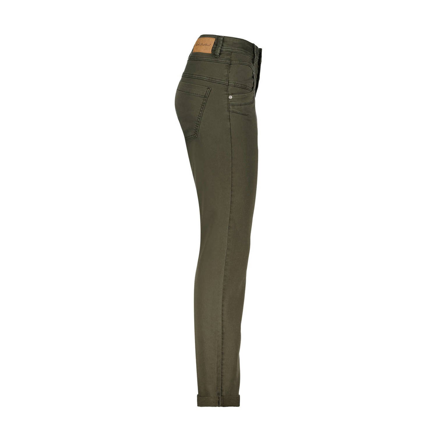 Red Button high waist skinny jeans donkergroen