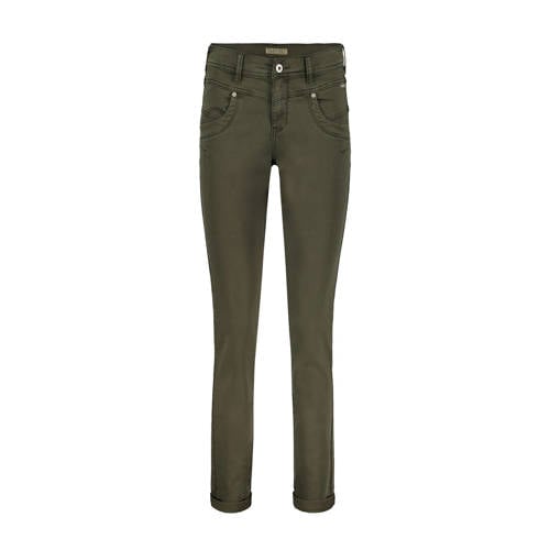 Red Button high waist skinny jeans donkergroen afbeelding