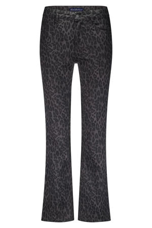 high waist flared jeans grijs