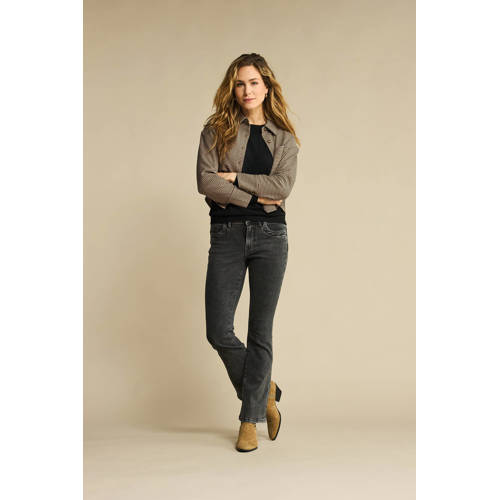 Red Button straight leg jeans black denim afbeelding