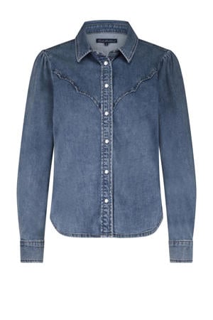 denim blouse medium blue denim