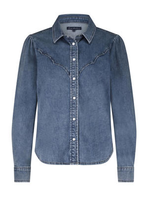 denim blouse medium blue denim