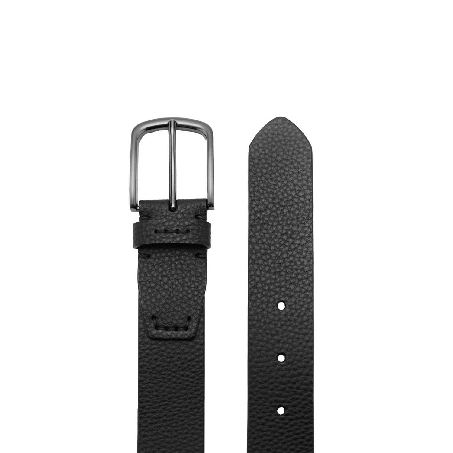 Mango Man leren riem zwart