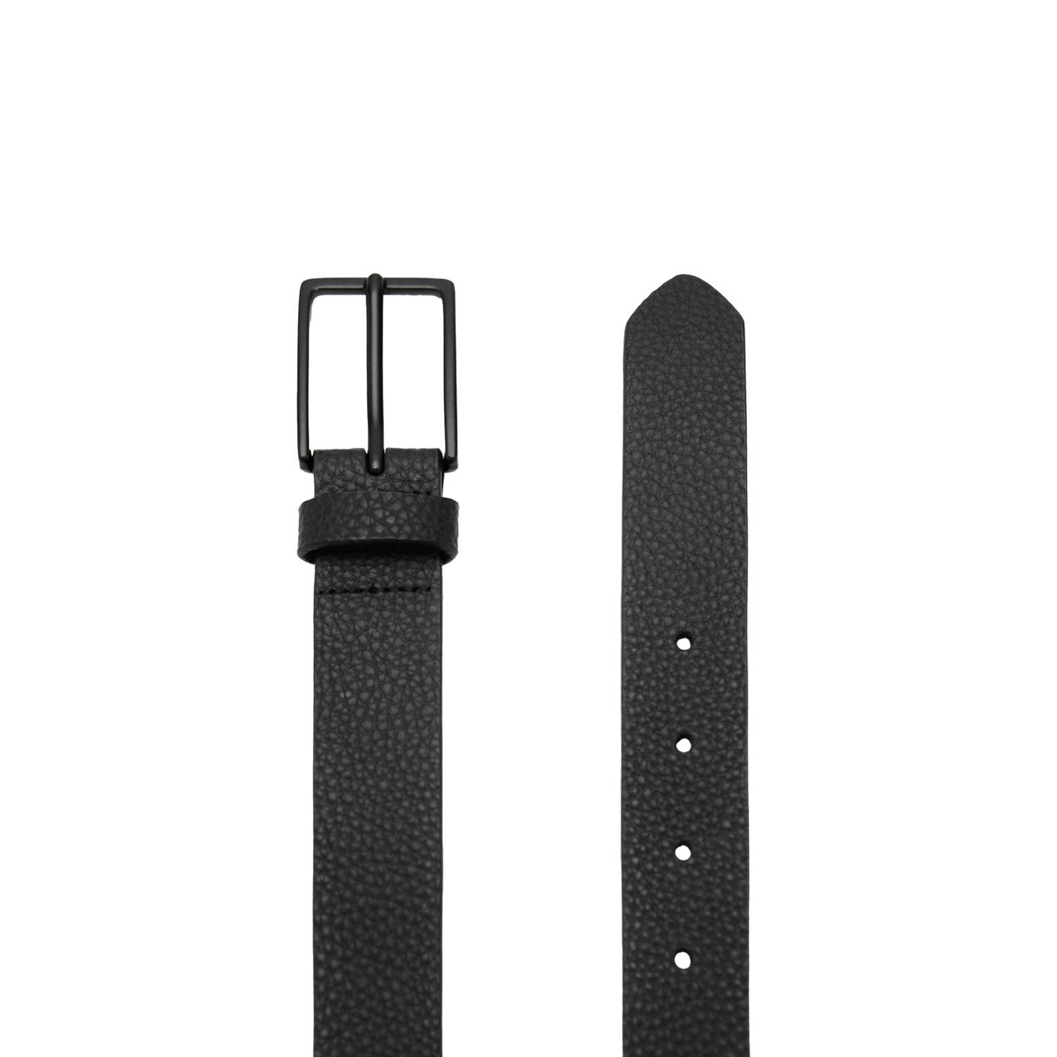 Mango Man leren riem zwart