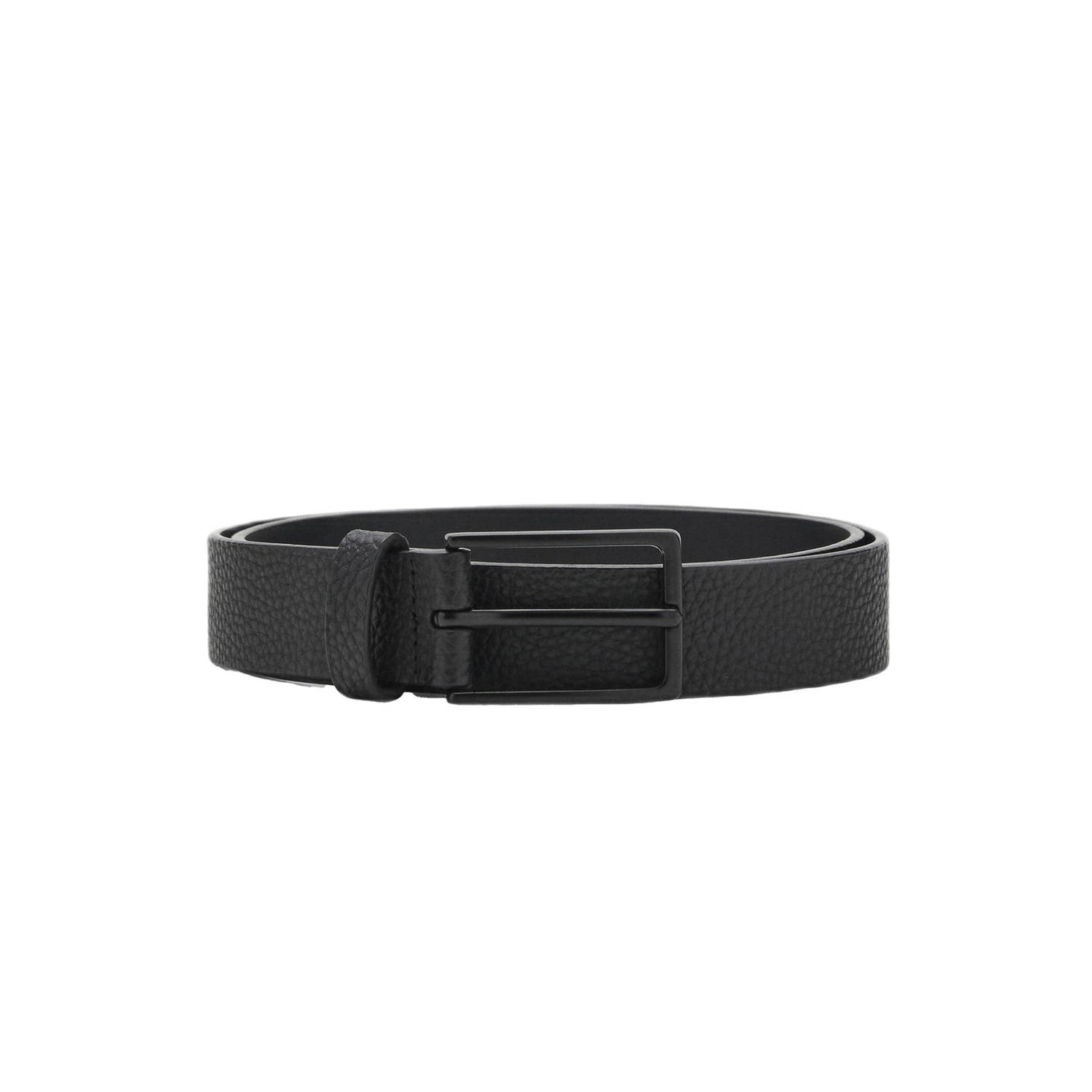 Mango Man leren riem zwart