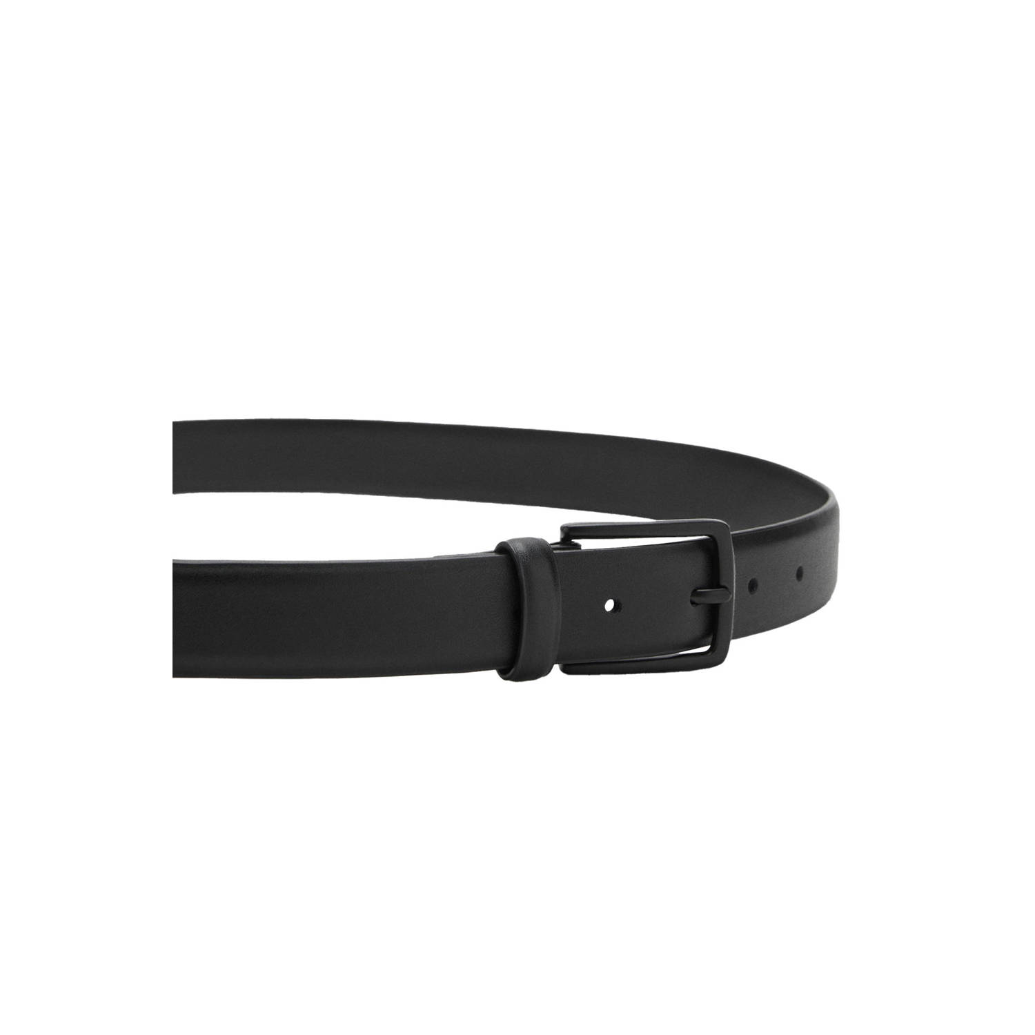 Mango Man leren riem zwart