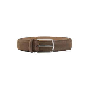 suede riem bruin