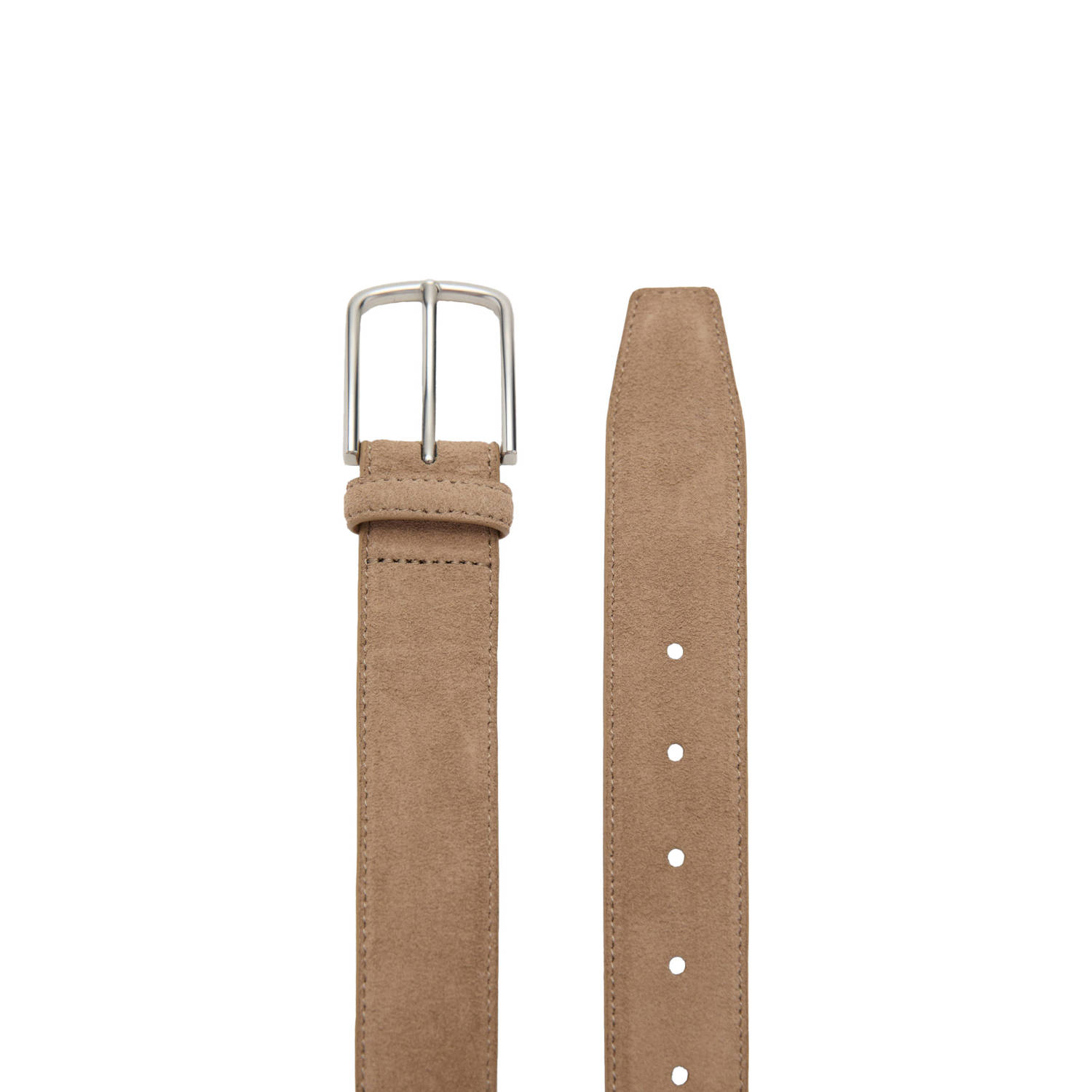 Mango Man suede riem beige