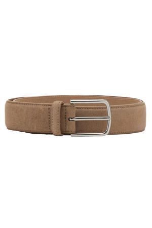 suede riem beige