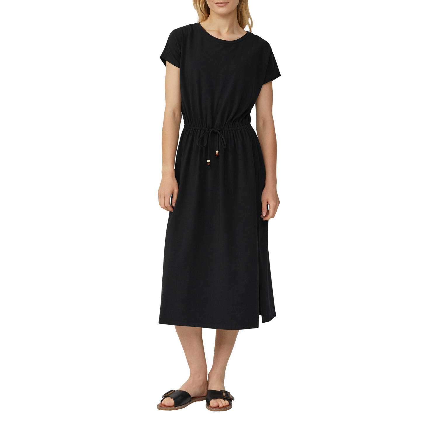 S.Oliver RED LABEL Relaxed fit midi-jurk van katoen met stretch