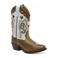 Bootstock leren cowboylaarzen bruin/wit