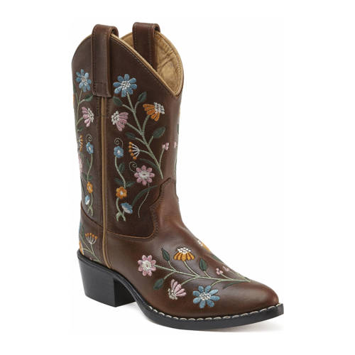 Bootstock Bouquet Schoolkind leren cowboylaarzen bruin afbeelding