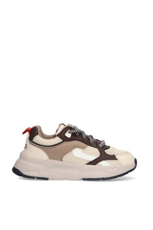chunky sneakers beige/bruin