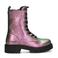 Vingino leren veterboots metallic roze