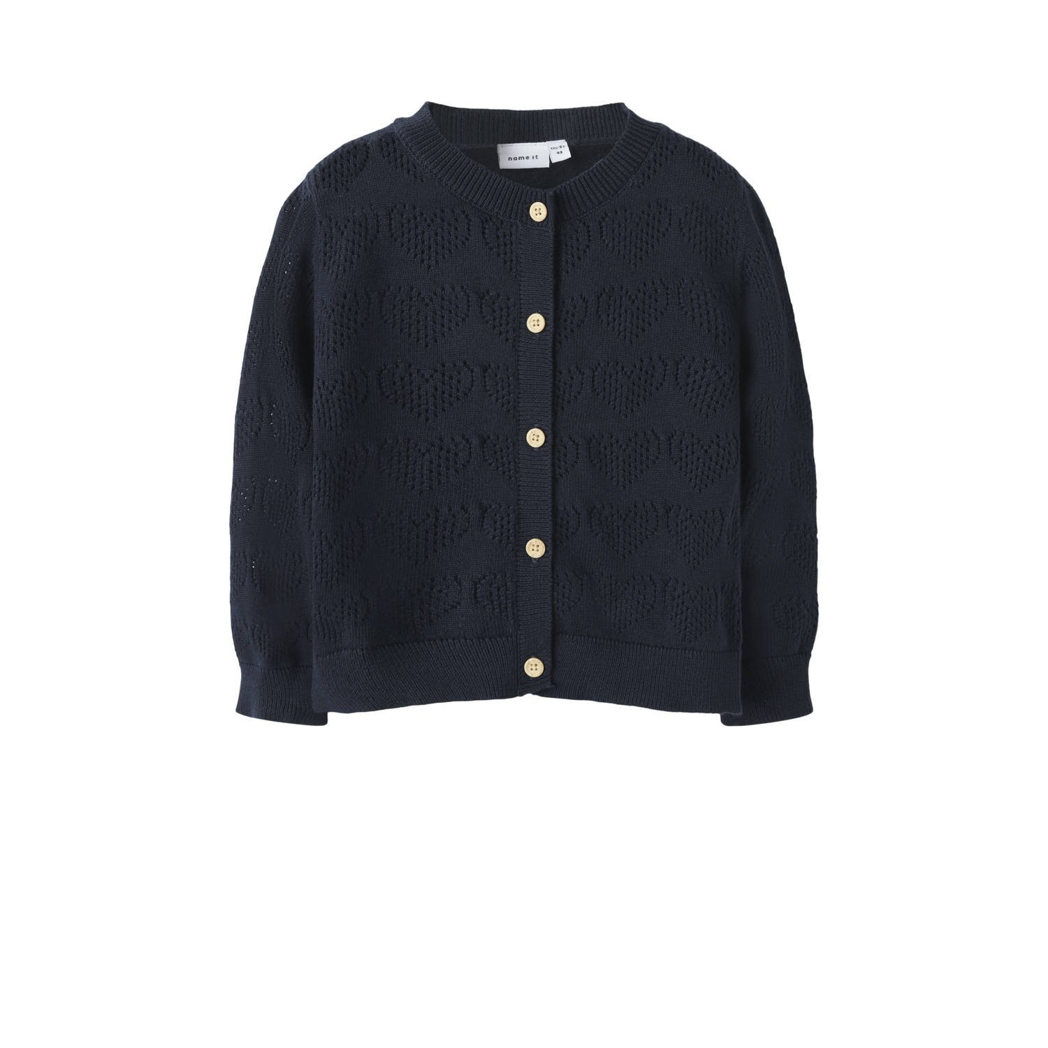 NAME IT MINI gebreid vest donkerblauw