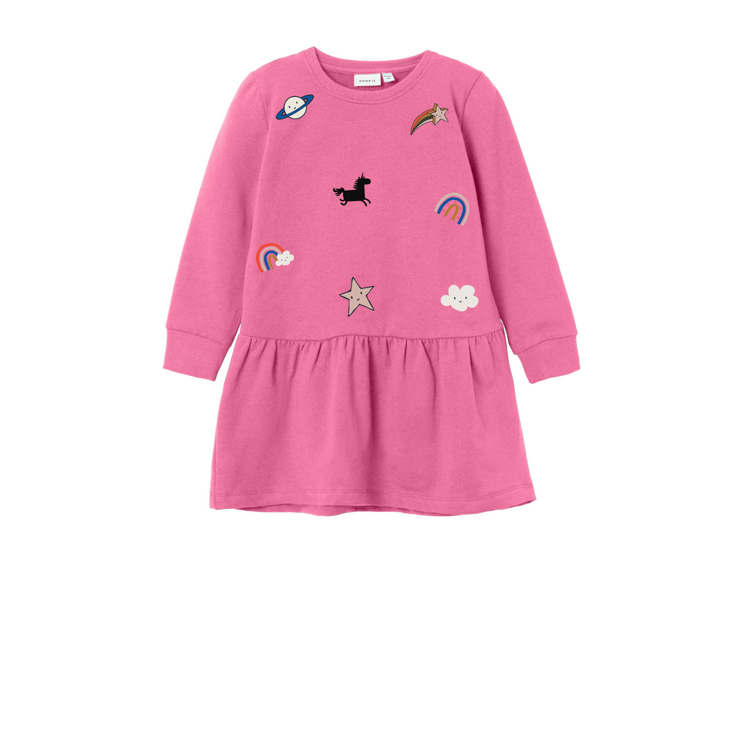 NAME IT MINI A-lijn jurk roze