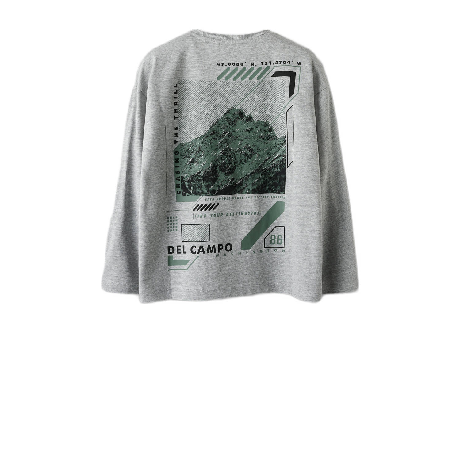 NAME IT KIDS longsleeve grijs melange