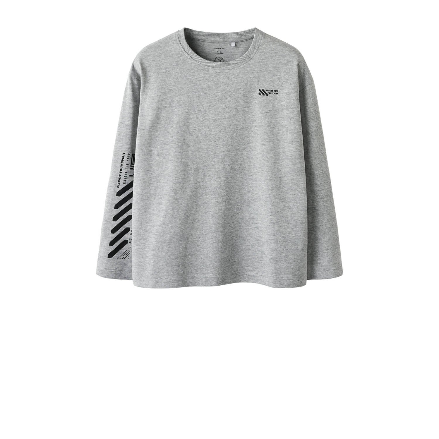 NAME IT KIDS longsleeve grijs melange