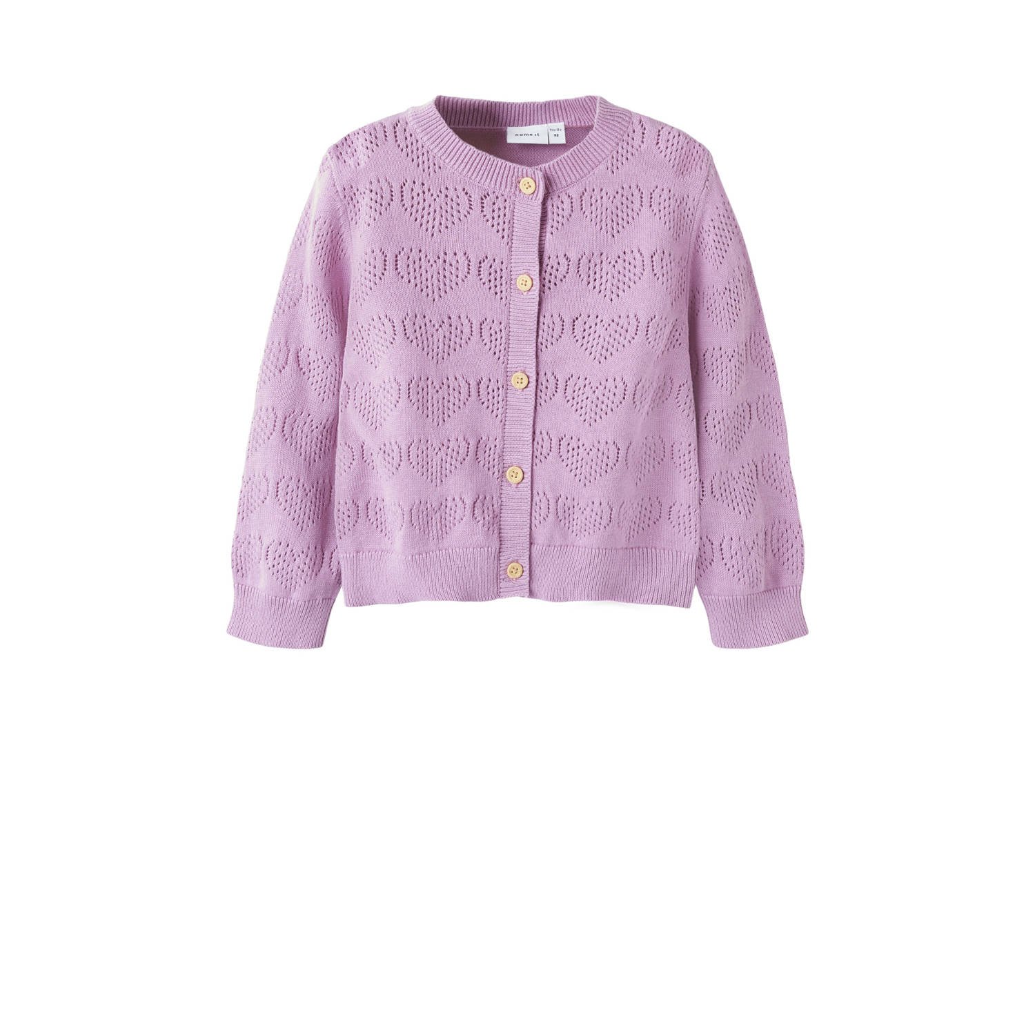 NAME IT MINI gebreid vest roze