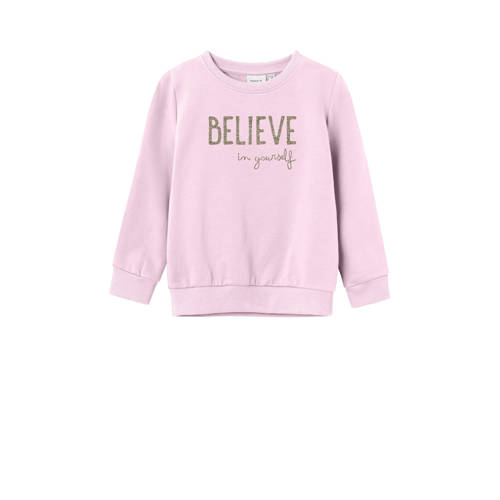 NAME IT MINI sweater lichtroze afbeelding
