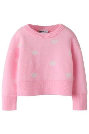 gebreide trui roze