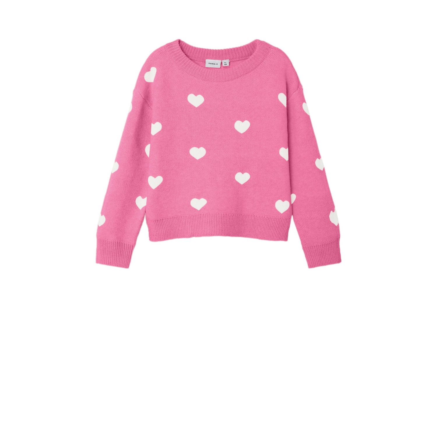 NAME IT MINI gebreide trui roze